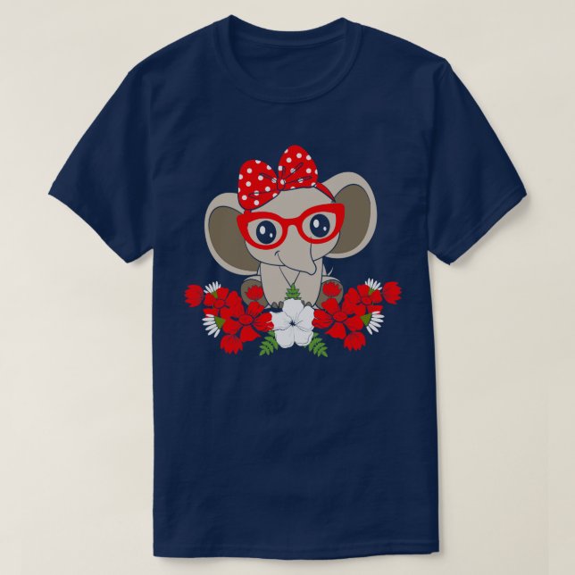 Camiseta Salve os Elefantes Mãe Arco Vermelho Dia Mundial d (Frente do Design)