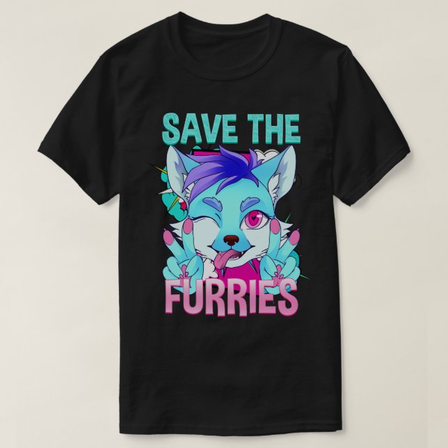 Camiseta Salve os Furries I Fandom Cosplay 8 (Frente do Design)
