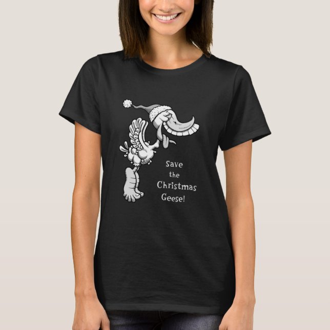 Camiseta Salve os Gansos de Natal! (Frente)