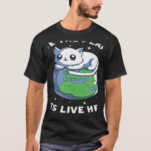 Camiseta Salve Os Gatos Do Planeta Ao Vivo Aqui, Cat Save E