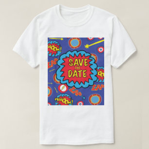Camiseta Salve os Heroes do Quadrinho de Data