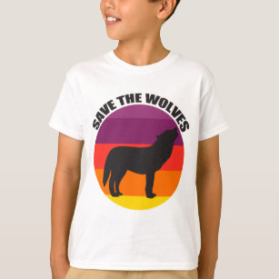 Camiseta Salve os Lobos Crianças