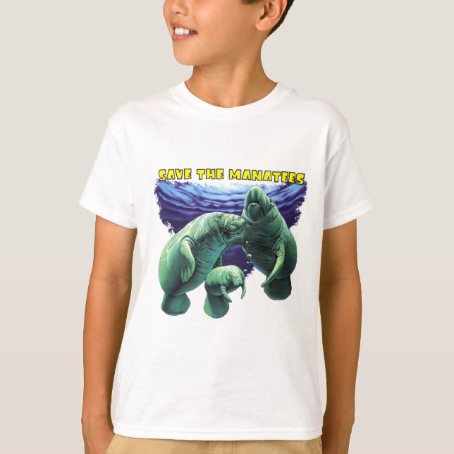 Camiseta Salve os Manatees (Frente)