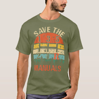 Camiseta Salve os Manuais Engraçados 3 Pedais Carro para Ho