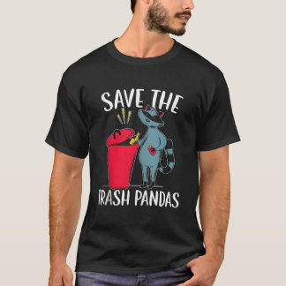 Camiseta Salve Os Mapaches Lixo Pandas Guaxinim Vida Selvag