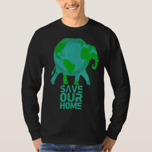 Camiseta Salve os nossos animais domésticos, conservação da