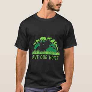 Camiseta Salve os nossos animais domésticos, conservação da