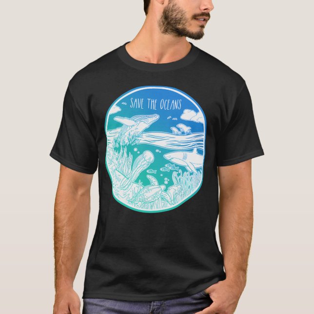 Camiseta Salve Os Oceanos (Frente)