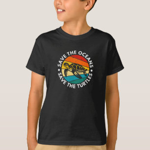 Camiseta Salve Os Oceanos Salve As Tartarugas