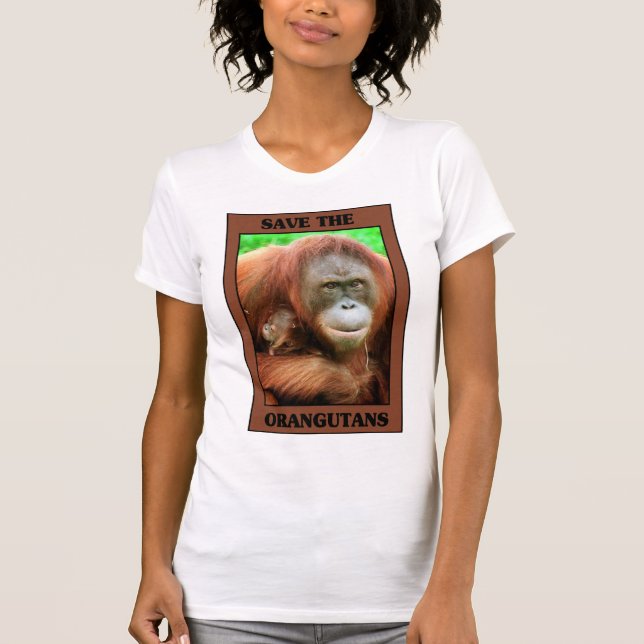 Camiseta Salve os Orangutanos (Frente)