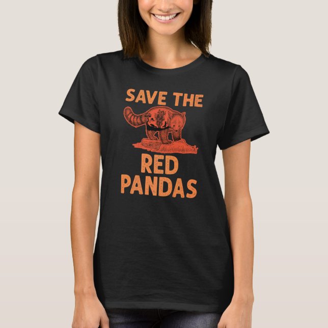 Camiseta Salve Os Pandas Vermelhas Panda 1 (Frente)
