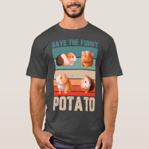 Camiseta Salve os presentes de batata peluda para um ventil