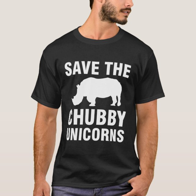Camiseta Salve Os Unicórnios Chubby (Frente)