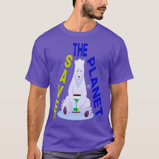 Camiseta Salve os ursos polares Salve o planeta