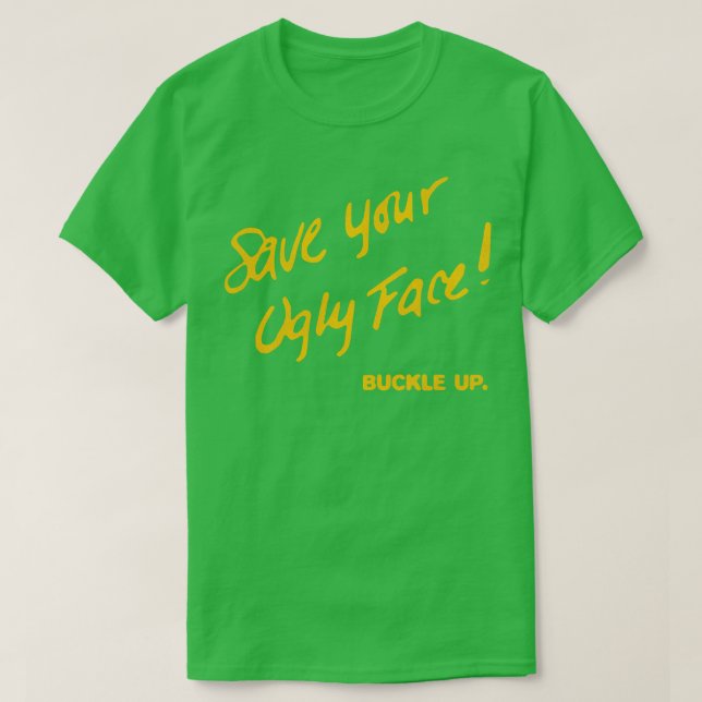 Camiseta Salve seu macho feio para cima (Frente do Design)