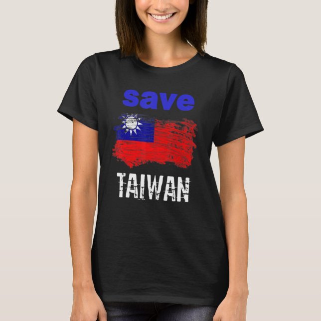 Camiseta Salve Taiwan I Stand with Taiwan United Support Ta (Frente)