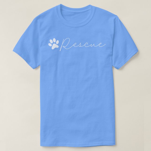 Camiseta Salve um animal de estimação e adote hoje (Frente do Design)