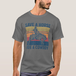 Camiseta Salve Um Cavalo A Correr Uma Corrida De Cavalo De