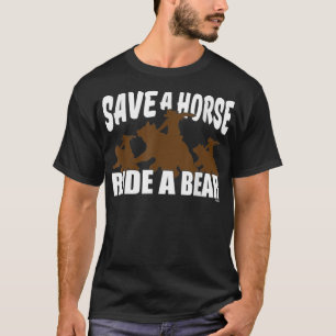 Camiseta Salve um cavalo, cavalge um urso, LGBT