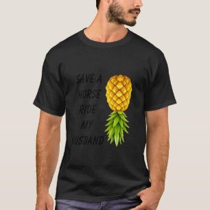 Camiseta Salve um Cavalo Monte Meu Marido Estilo de Vida Sw