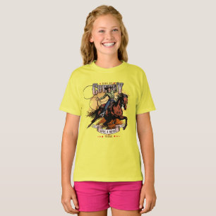 Camiseta Salve Um Cavalo; Monte Um Cowboy Crianças