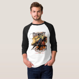 Camiseta Salve Um Cavalo; Monte Um Cowboy | Manga 3/4 Ragla