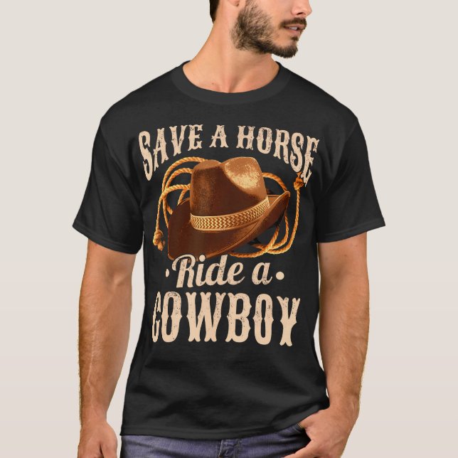 Camiseta Salve Um Cavalo, Um Cowboy (Frente)