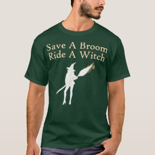 Camiseta Salve Um Dia de as Bruxas engraçado De Bruxa