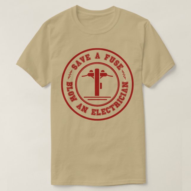 Camiseta Salve um Fusível Explosão e um Elétrico 29 (Frente do Design)