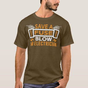 Camiseta Salve Um Fusível Soprando Um Elétrico 2