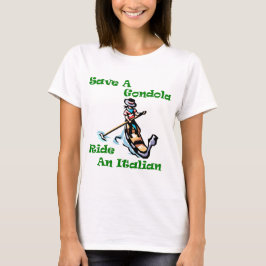 Camiseta Salve um guondola em italiano