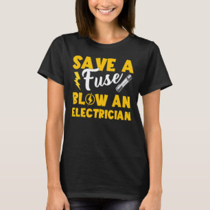 Camiseta Salve Um Pai Elétrico De Fusível