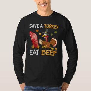 Camiseta Salve Um Peru Coma Mais Carne De Boi Peru Dia De A