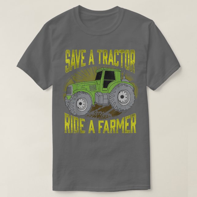 Camiseta Salve Um Trator Ande Um Farmor (Frente do Design)