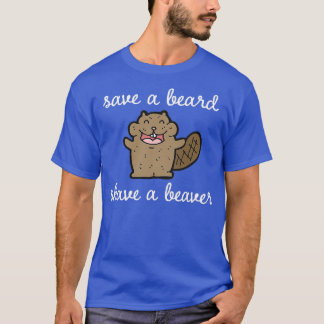 Camiseta Salve uma barba barbeando uma saia clássica do cas