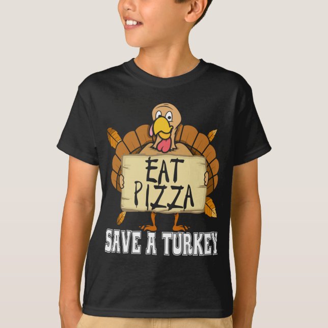 Camiseta Salve Uma Pizza Turca - Obrigados Engraçados De Pi (Frente)