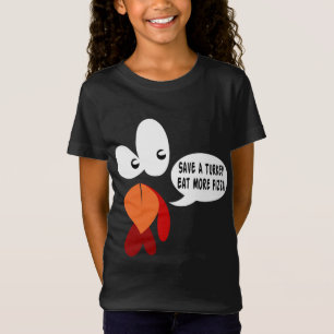 Camiseta Salve Uma Turquia Coma Mais Pizza Engraçado Que A 