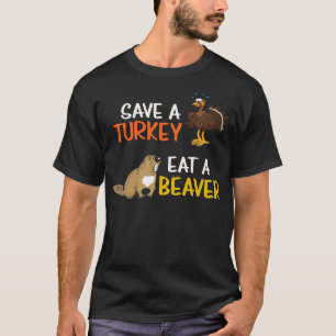 Camiseta Salve Uma Turquia Comendo Um castor