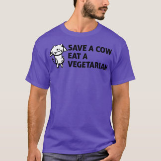 Camiseta Salve uma vaca Coma um vegetariano