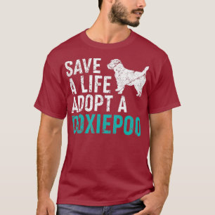Camiseta Salve uma vida adote um cão salva-vidas