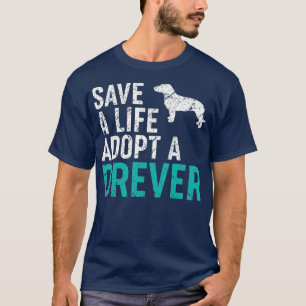Camiseta Salve uma vida adote um cão salva-vidas Eurasier