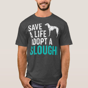 Camiseta Salve uma vida adote um resgate de cães Sloughi Do