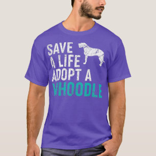 Camiseta Salve uma vida adote um salvamento de cão Propriet