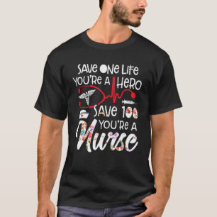 Camiseta Salve Uma Vida Você É Um Herói Salve 100 Viva A