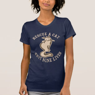 Camiseta Salve umas economias do gato nove vidas