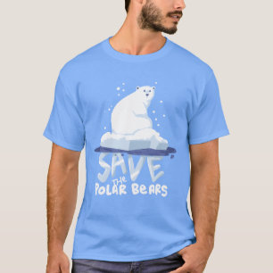Camiseta Salve Urso Polar Salva Animais vintage