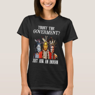 Camiseta salve você pode confiar no governo basta perguntar