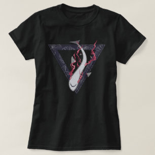 Camiseta salvem nossos tubarões SOS triângulo floral