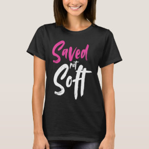 Camiseta Salvo Não Soft Salvo Pela Graça Jesus, Rosa Cristã