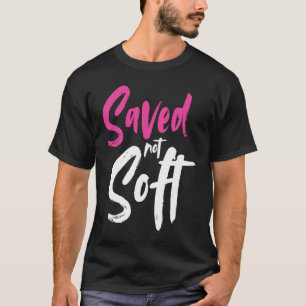 Camiseta Salvo Não Soft Salvo Pela Graça Jesus, Rosa Cristã